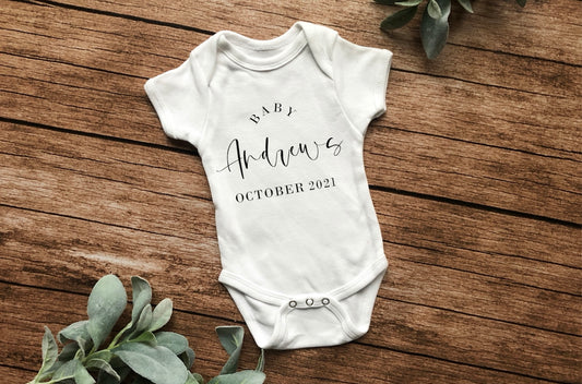 Baby Announcement Onesie