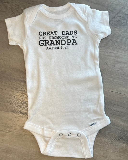Grandpa Announcement Onesie